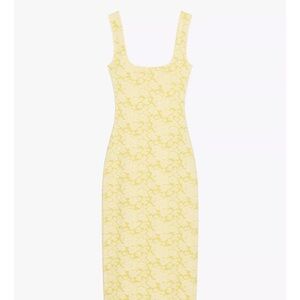 Zara Light Yellow Textured Dress